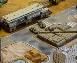 A spy satellite view of the New Ukrainian forces holding the Mono-rail terminal