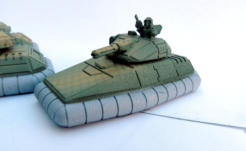 Gatling tank with half commander in the turret