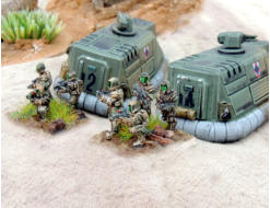 Two M577 vehicles